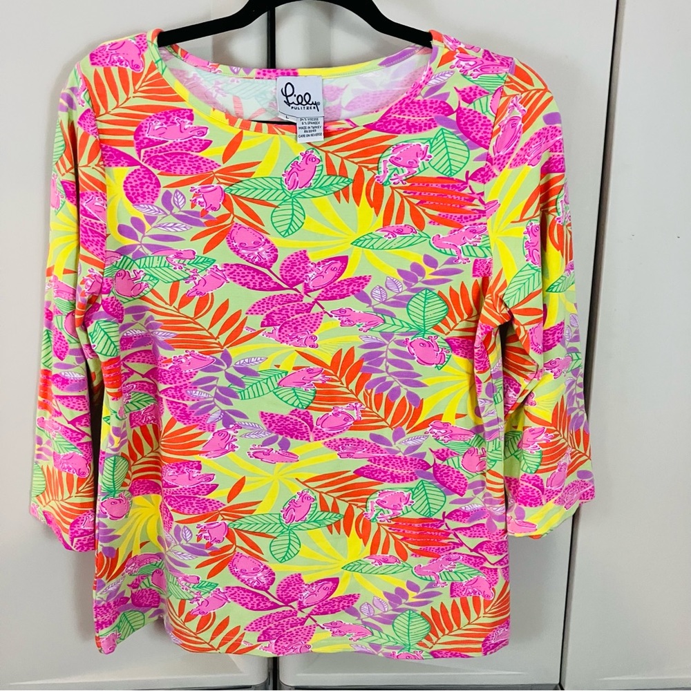Lilly Pulitzer Multicolor Floral Blouse